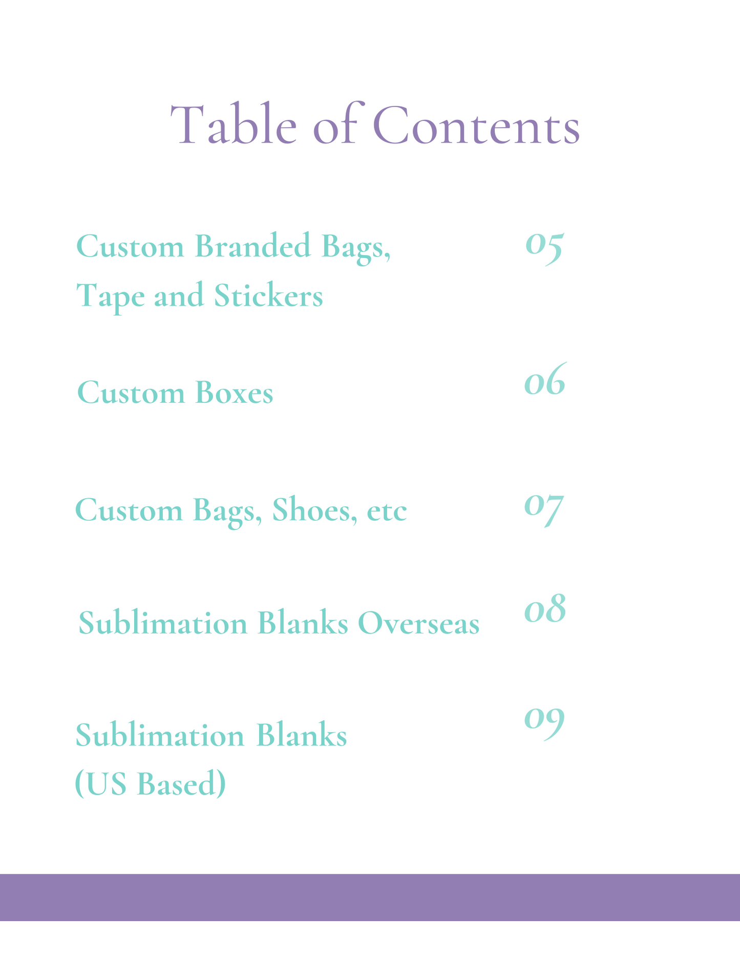 Sublimation Vendors List