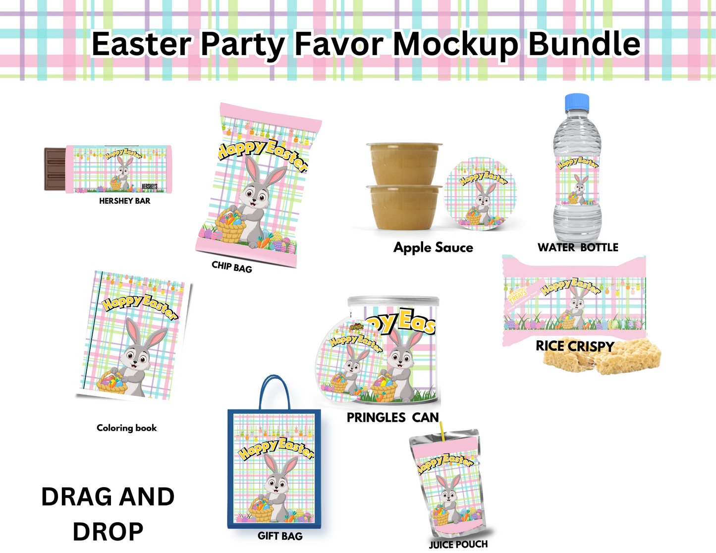 Easter Party Favor Mockup Bundle