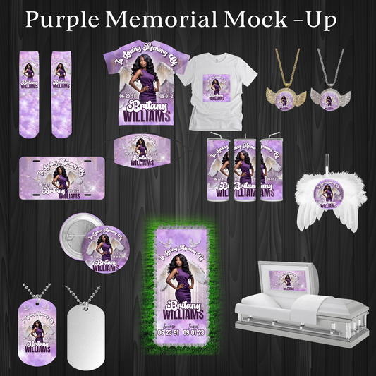 Purple Memorial Mock Up